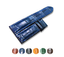 Handmade Croc Skin Leather Watch Strap Band Size 18mm - 24mm