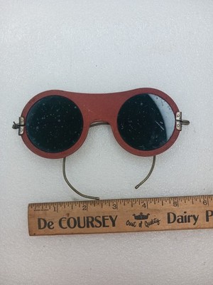 RARE: Vintage WILLSON Welders Safety Goggles sunglasses (1930s) 
