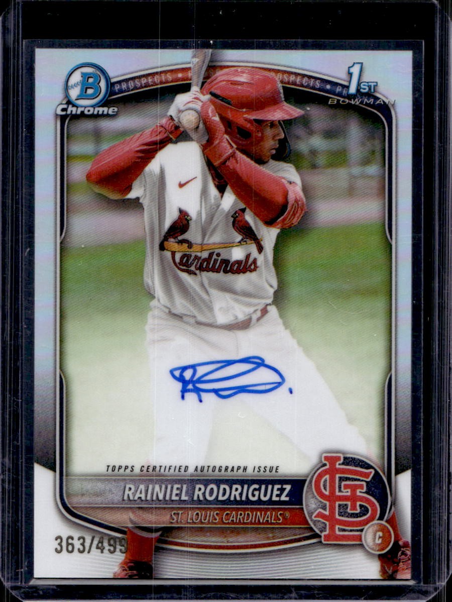 Rainiel Rodriguez 2025 Bowman Chrome #CPA-RR 1st Prospect Auto Refractor /499