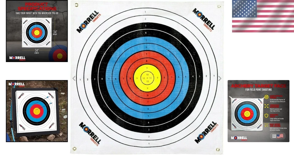 Всепогодная полипропиленовая мишень для стрельбы из лука NASP 80 см для всех уровней квалификации - Изображение 2 из 4