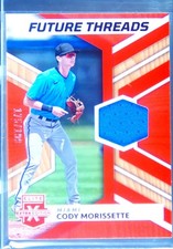 2022 Panini Elite Extra Edition Cody Morissette /199 JSY #FT-CM Marlins Orange