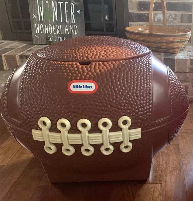 Little Tikes Football Shaped Toy Box Tailgate Cooler Hamper