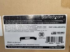 STARTECH WALLMOUNTH2  2U HINGED WALL MOUNT BRACKET FOR PATCH PANELS