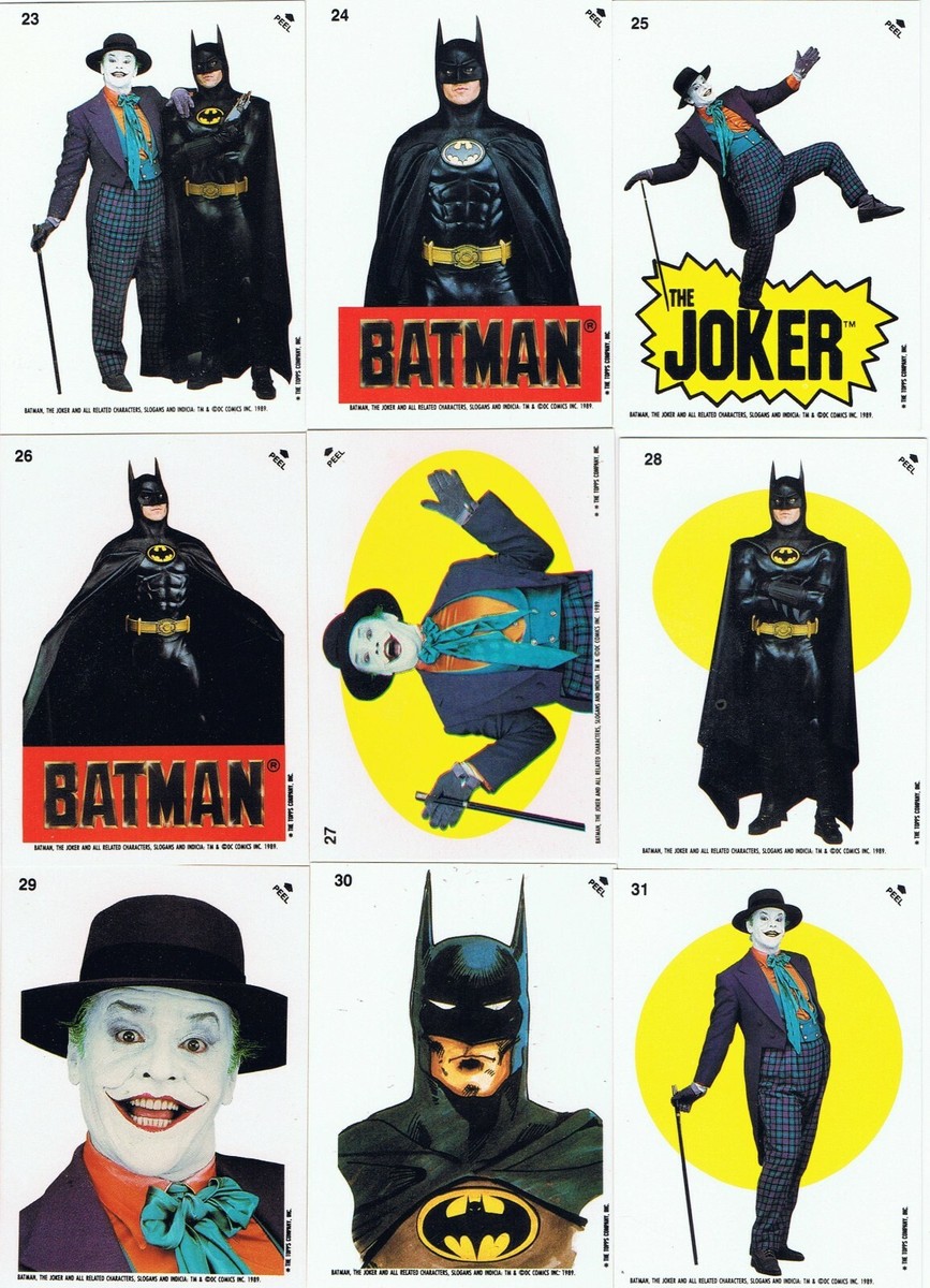 Batman Movie Series 2 (#133-264)by Topps in 1989. Single Batman Movie Series 2 (#133-264)by Topps in 1989. Single