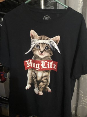 DOM Hug Life T-Shirt Kitten Cat Bandana 