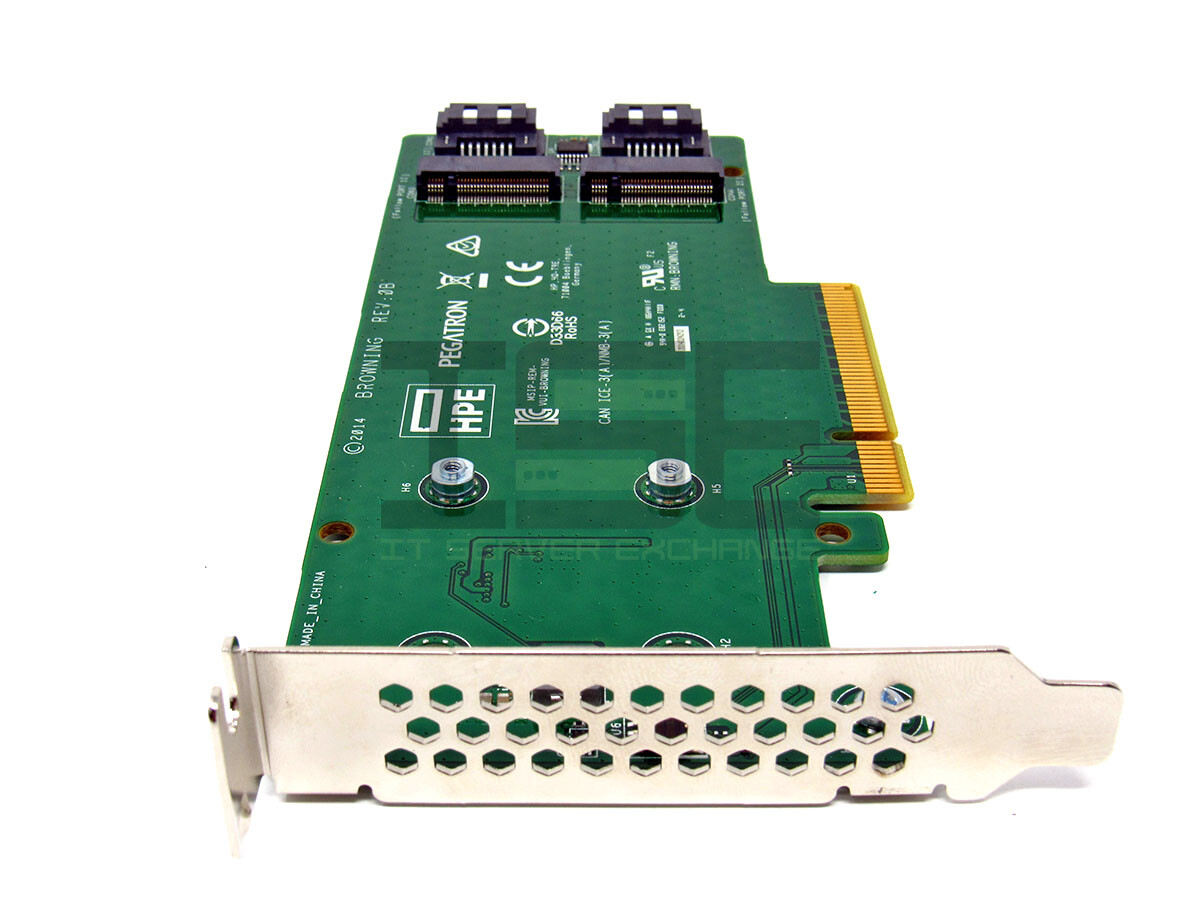 HPE HP 759505-001 SATA M.2 Dual Drive PCIe Riser Card 759238-001