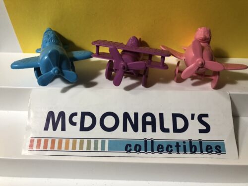 (3) Vintage MCDONALD'S HAPPY MEAL TOYS 1986 AIRPORT PLANES B13 - Picture 1 of 10