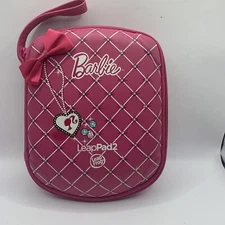 LeapFrog LeapPad 2 Barbie Case Hard Shell Travel Case Pink With 4 Games