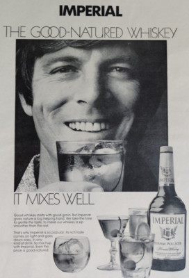 Vintage Ad Imperial The Good Natured Whiskey Blended It Mixes Well Hiram Walker