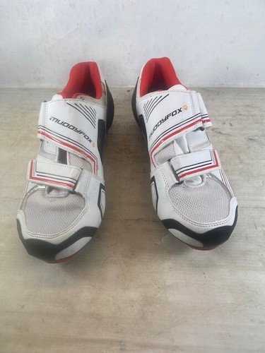 Muddy Fox weiße Fahrradschuhe Turnschuhe Größe 6