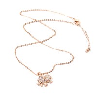 Halskette Kette Mit Elefant Strass AnhäNger Strass Modeschmuck