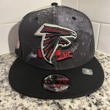 Atlanta Falcons New Era 9FIFTY NFL Sideline Ink Dye Black Adjustable Hat Cap