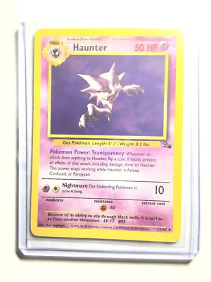 ゴースト 化石の秘密 Haunter Fossil HAUNTER - 21/62 - Fossil - Rare - Pokemon Card - NM | eBay