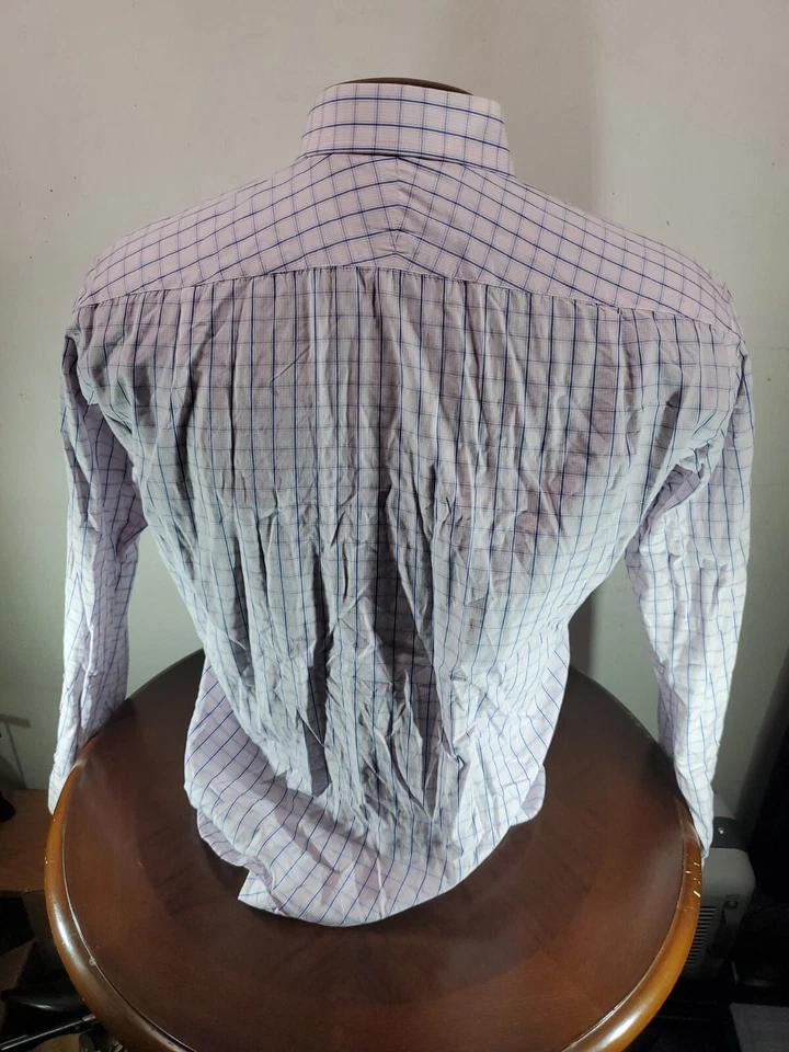 Camisa Thomas Rosa Buttondown Para Hombre 16 41/87cm 34.5 MULTICOLOR Cuadros... Foto 4 de 4