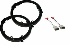 Front or Rear Car Door Speaker Wire Harness & Adapter Brackets for Honda Acura