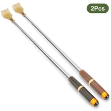 2x Telescoping Back Scratcher, Portable Relieve Itching Tool, Acupoint Massager