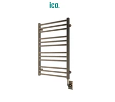 ICO Bath E3206 Tuzio Avento 23-1/2"W x 31"H Electric Plug-In Steel Towel Warmer