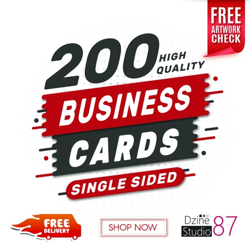 200 Full Colour Business Cards Personalised Printed Business Cards SINGLE SIDED