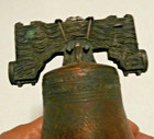Antique Brass Small Replica Liberty Bell  3” Tall x 3” Wide。 — photo 3