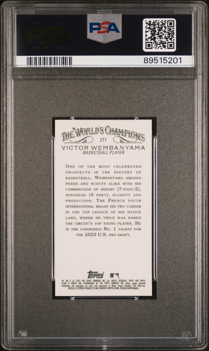 美品 Topps2023 WEMBAYAMA ウェンバンヤマ RC ミニパラレル 2023 Topps Allen & Ginter - Victor Wembanyama #271 Mini