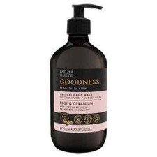 Baylis & Harding Goodness Rose & Geranium Natural Hand Wash 500ml. 13.98 per litre