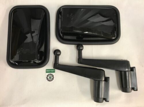 Land Rover Defender Gloss Black Wing Mirror Heads, Arms x2 & Screws x4 - Picture 1 of 1
