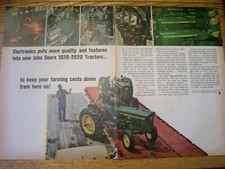 VINTAGE  JOHN DEERE ADVERTISING SHEET - # 2510 - 4020 DIESEL TRACTORS