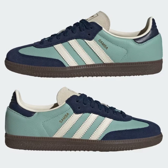 Adidas Women's Samba OG 'Hazy Green/Night Indigo' - JI4208 Adidas Women's Samba OG 'Hazy Green/Night Indigo' - JI4208