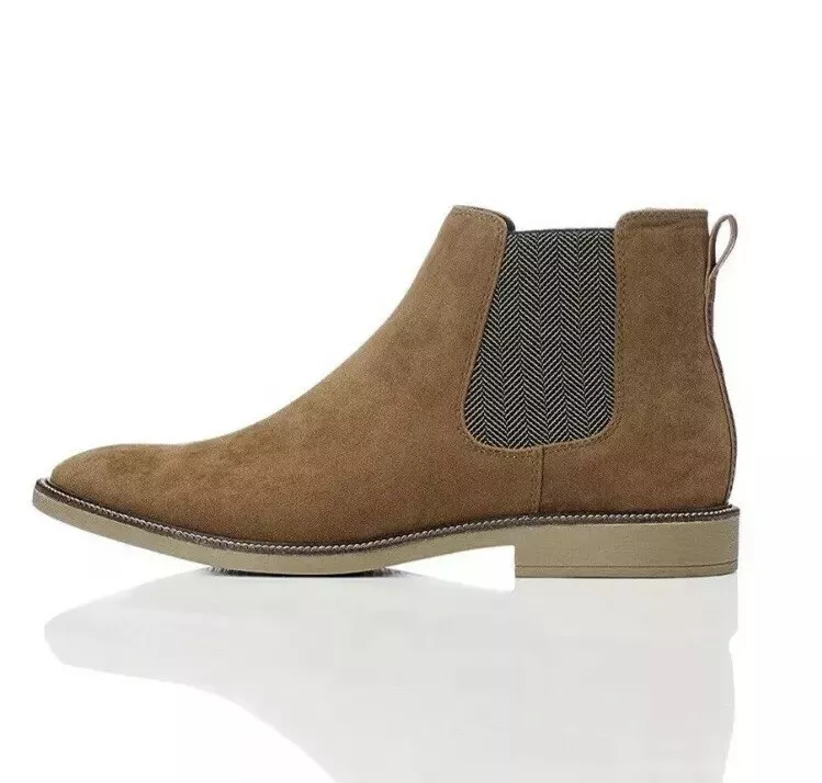 fortjener Modsigelse dobbeltlag Luxury Men's Suede Chelsea Boots Brown/Tan UK Size 12 | eBay