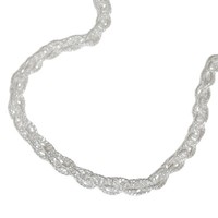 3Mm Doppelankerkette Halskette Kette Collier 925 Silber 50Cm Unisex