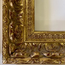 cornice 70x100 in legno dorata foglia oro barocca grande per quadri stile antico