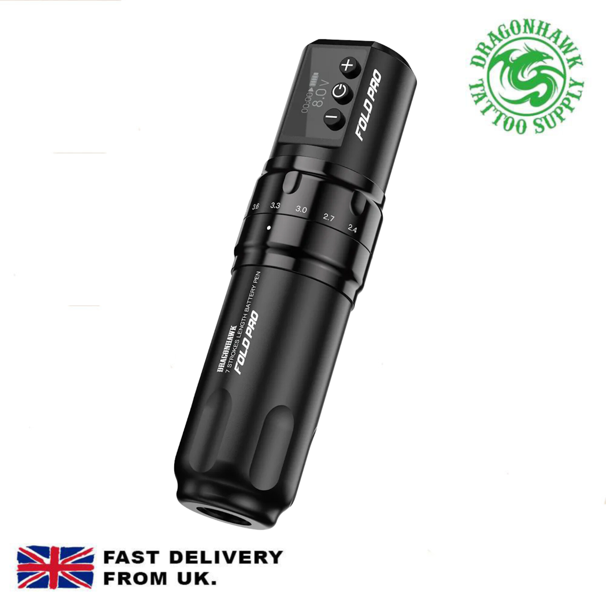 Máquina De Tatuaje Rotativo Dragonhawk Fold Pro Con Kit De Batería Dua - Foto 10