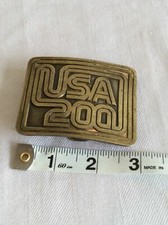 Vintage 1975 USA 200 Commemorative Brass Belt Buckle The Brass Buckle Company