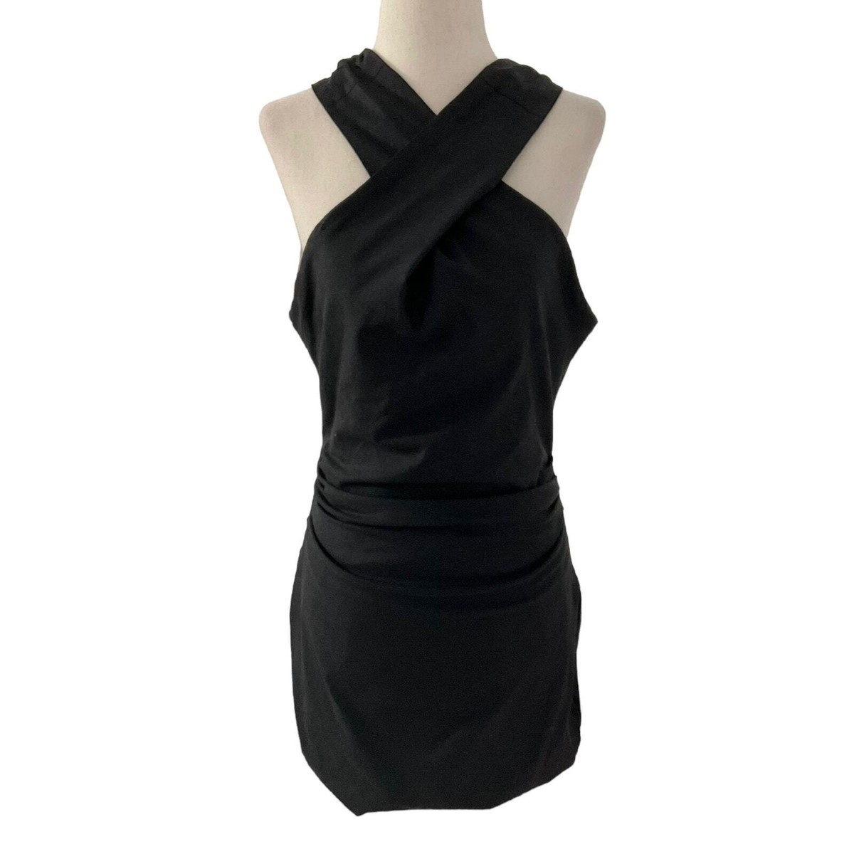 Choosy Black Fitted Halter Stretch Bodycon Dress Women's Size 10 | 45-5 |  eBay
