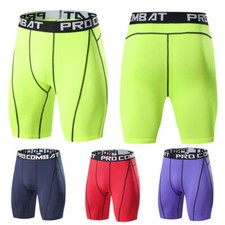 Mens Compression Shorts Sport Workout Gym Base Layer Underwear Dry Quick Sol    