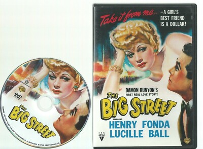 The Big Street (DVD, 2007) RKO Classic Lucille Ball Henry Fonda U.S. Issue!