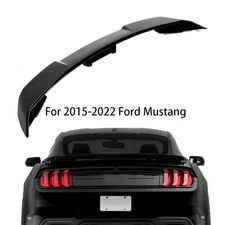 Gloss Black Rear Trunk Spoiler Wing For 15-22 Ford Mustang S550 GT Style 2-Door