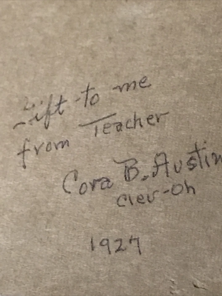 1927 - Cora B. Austin - Dos pájaros - Dibujo - Original - Cleveland - Arte antiguo Foto 3 de 4