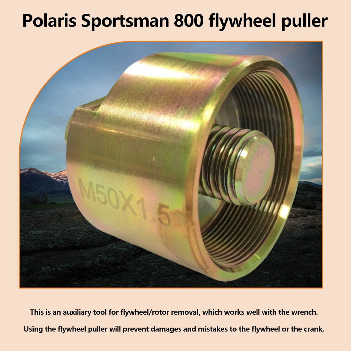 A ABSOPRO Agneto Flywheel Puller 27 28 Dia Puller Reover Tool - View #12