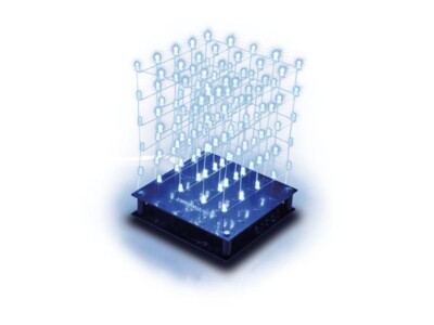 WHADDA - WSL8018B - 3D-LED-Cube 5 x 5 x 5 (BLAUE LEDs) - Bausatz