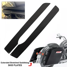 Saddlebags Skid Plates Fits Stretched Extended Bags Hard Baggers 14-23 Touring