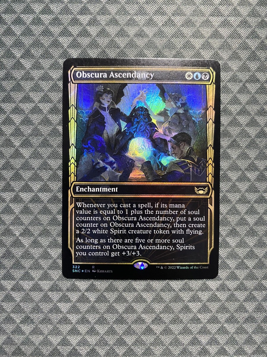 MTG Obscura Ascendancy #322 Foil Showcase Rare Streets of New Capenna (SNC) 