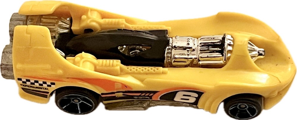 Toys Collectible Mattel Race Car 1995 Yellow Vintage Free Shipping