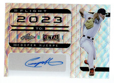 2022 Leaf Metal Autograph Flight 2023 to Wave Silver #FT-CH1 Cooper Hjerpe 4/6