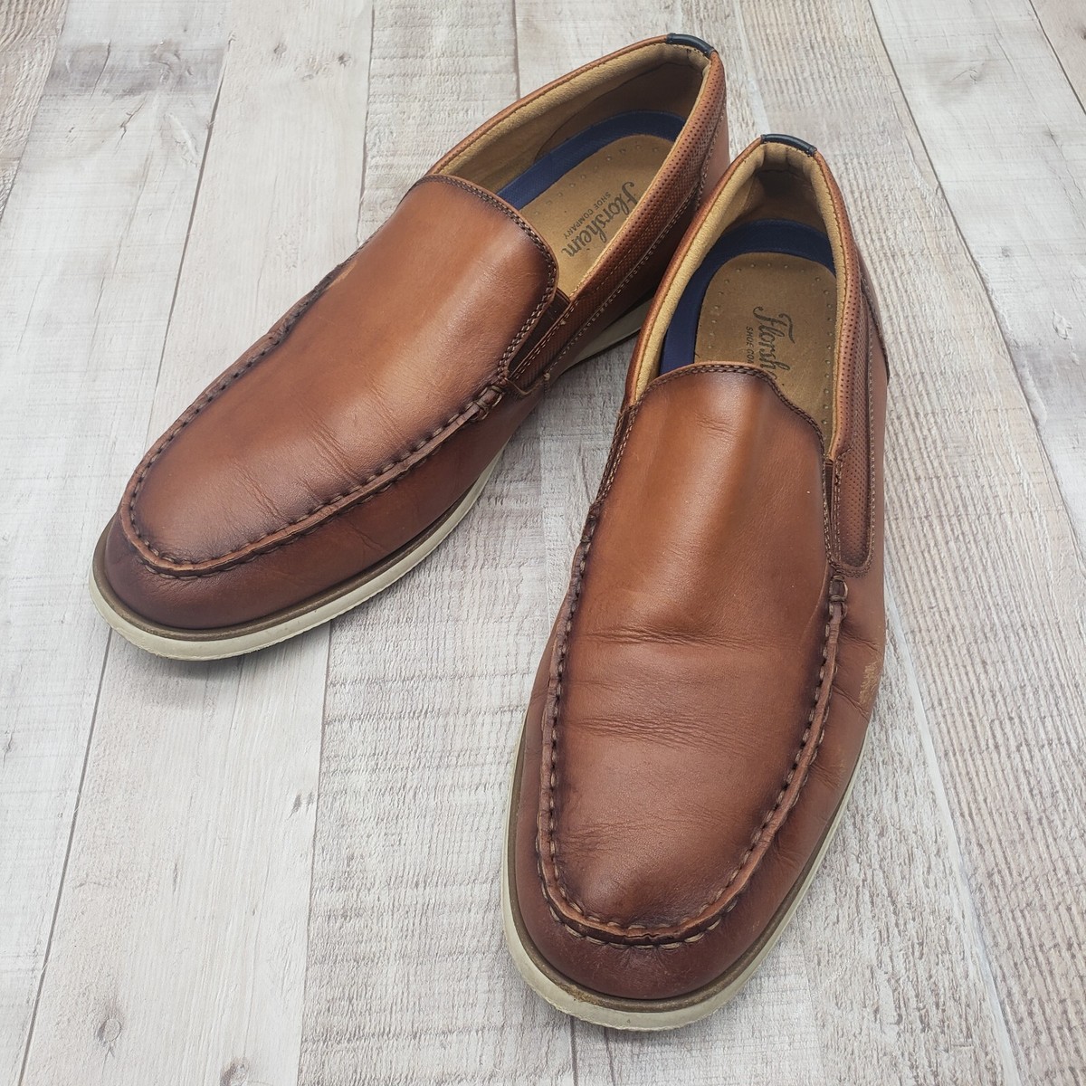 Florsheim Atlantic Venetian Mens Cognac Loafers 13316-221