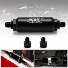 Racing Pqy Fuel Filter E85 Ethanol 100 Micron Stainless Steel Element An6 An8