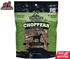 Redbarn Choppers Dog Chew Treats Natural Beef Lung Grain Free Dental Health 9 Oz