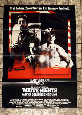 WHITE NIGHTS - Nacht der Entscheidung * A1-FILMPOSTER  German 1-Sheet ´85 