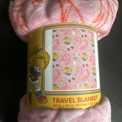 Rainbow Brite 40 x 50 Inch Travel Blanket Cute Pink Blanket