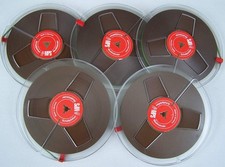 5 x BASF Tonband - 1x industriell bespielt unbenutzt Langspielband LGS 35 LGS35